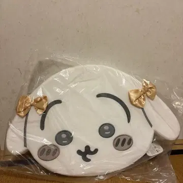 개 모양 쿠션 리본 포함