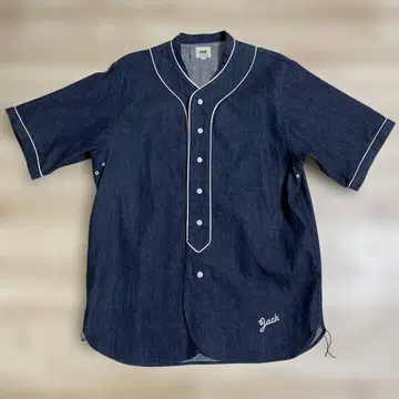 FOB FACTORY 베이스볼 셔츠 인디고 M 사이즈