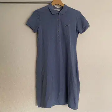 라코스테 슬림 핏 블루 셔츠 원피스 36