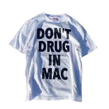 DON'T DRUG IN MAC 티셔츠 S 초레어