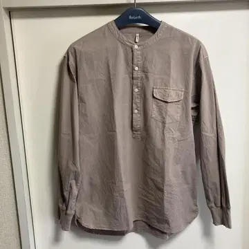 DUFFER L 사이즈 베이지 긴팔 셔츠