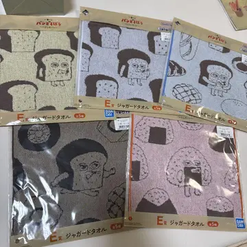 빵 도둑 제일복권 자카드 타월 E상 5장 세트