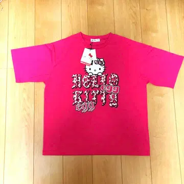 egg 키티 아베일 반팔 티셔츠 핑크 상의