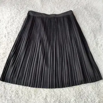 새상품급 23구 플리츠 스커트 46 3L 블랙 샤이니 빅 사이즈