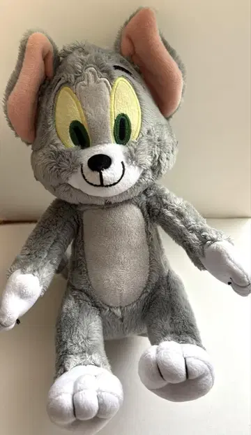 톰 봉제 인형 본체 그레이 톰과 제리 앉은 봉제 인형 약 25cm