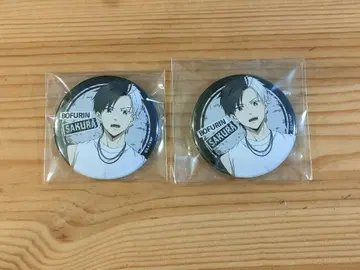 WIND BREAKER  락 가죽 캔뱃지 벚꽃 2개 세트