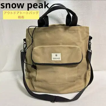 스노우피크 토트백 S 아웃도어 백 2WAY 캔버스