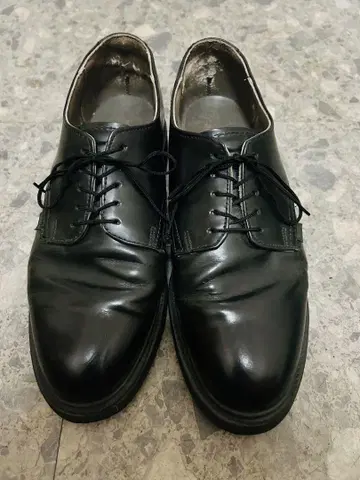 made in usa 블랙 가죽 포스트맨 신발