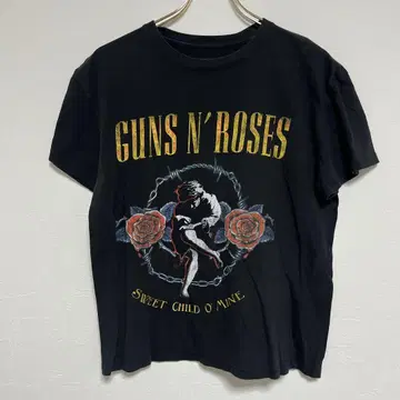 GUNS N' ROSES 건즈 티셔츠 밴 티 블랙 검정 구제 의류