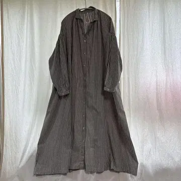 셔츠 원피스 롱 기장 여성용 HIYORI 택 포함 새상품