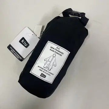 KIU 키우 뉴스 스탠다드 레인 판초 블랙 검정
