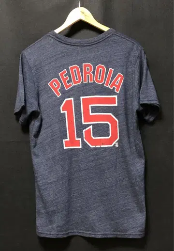 USA제 MLB 레드삭스 PEDROIA 등번호 15 티셔츠 네이비