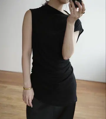 imperf Drape Cut&Sew Black 미사용 새상품