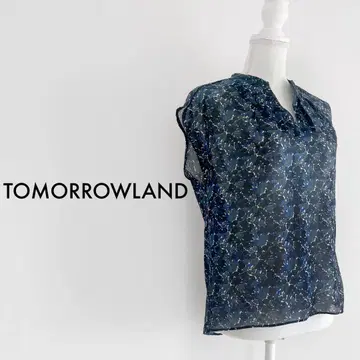 TOMORROWLAND 반팔 올 패턴 블라우스