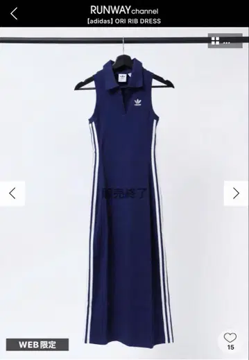 (아디다스) ORI RIB DRESS 네이비