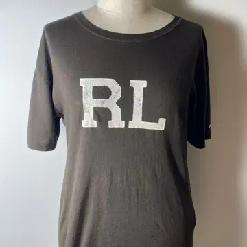 폴로 랄프 로렌 RL 로고 티셔츠 반팔 다크 브라운