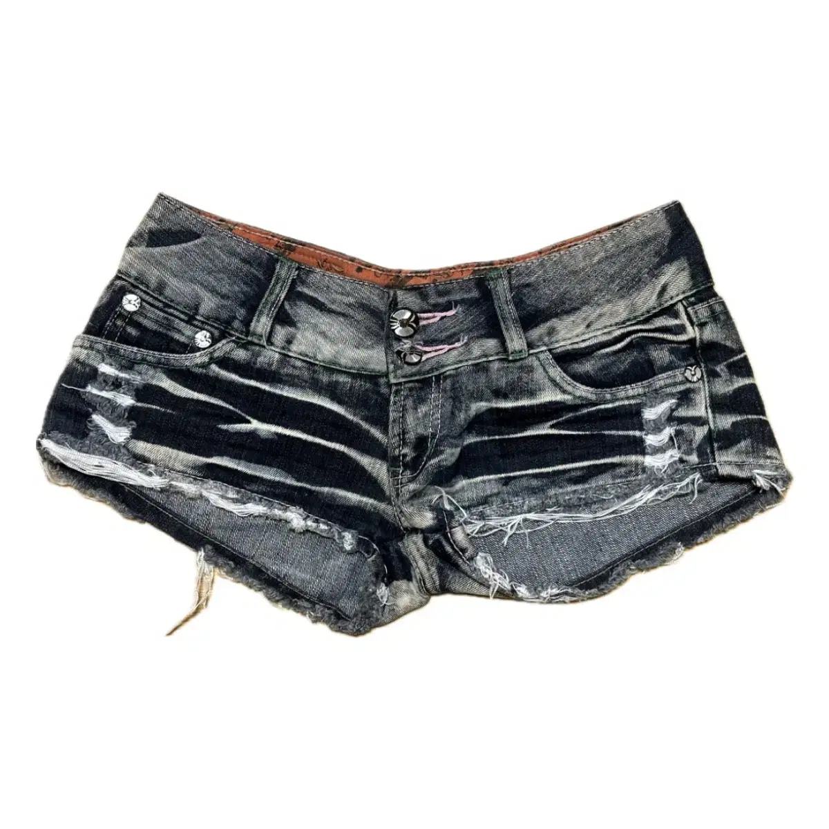 ★LUVISTRUE★IM DENIM STAR PATCH SHORTS(BLACK)★正規品/人気 ANIMAL PRINT STAR PATCH DENIM SHORTS - Black | ZARA United