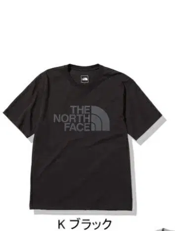 THE NORTH FACE K 블랙 티셔츠