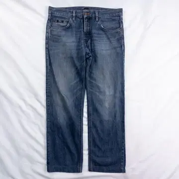 빈티지 구제 의류 터키산 휴고보스 패치 페이드 그런지 데님 팬츠