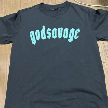 godsavage 티셔츠 M 블랙/파랑