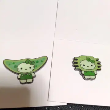 오사카 엑스포 일본관 한정 키티 Algae 핀 배지 세트