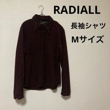 RADIALL/라디얼 하운드투스 체크 울 워크 셔츠 M