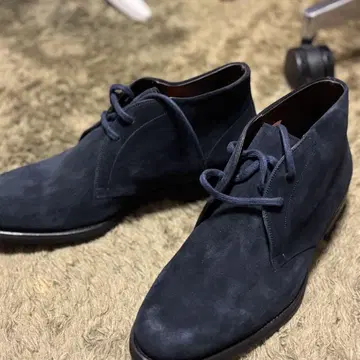 MAGNANNI 마그나니 42 네이비 스웨이드 가죽 신발