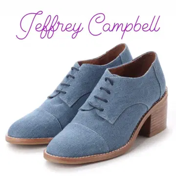 JeffreyCampbell 데님 레이스업 슈즈 제프리 캠벨