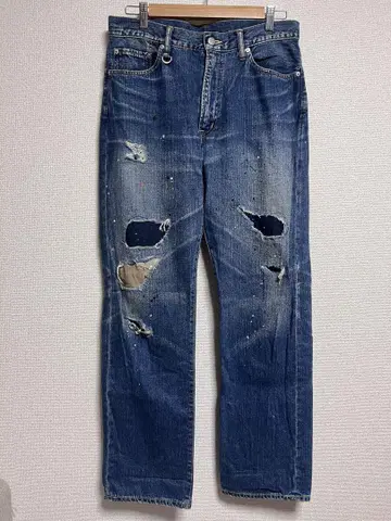 새상품급 소프넷 SOPHNET. 페인트 청바지