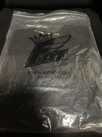 FAT 로고 티셔츠 블랙