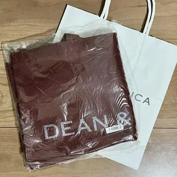 DEAN & DELUCA 토트백 레드 콩 <> L 사이즈
