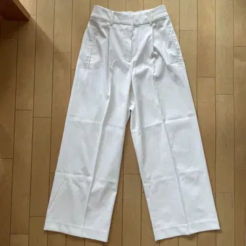 PLST 린넨 블렌드 와이드 팬츠