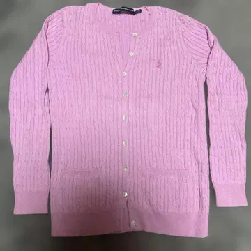 Ralph Lauren Sport 핑크 가디건 M