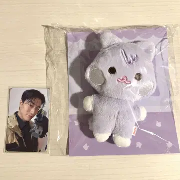 ATEEZ ANITEEZ 플랫 퍼 봉제 인형 산 트레이딩 카드 포함