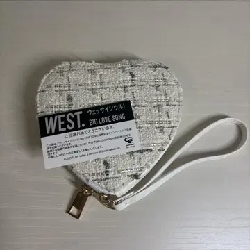 WEST BIG LOVE SONG 하트형 파우치