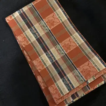 치쿠젠 원조 순수 실크 하카타오리 소포장 리버서블 반폭 오비