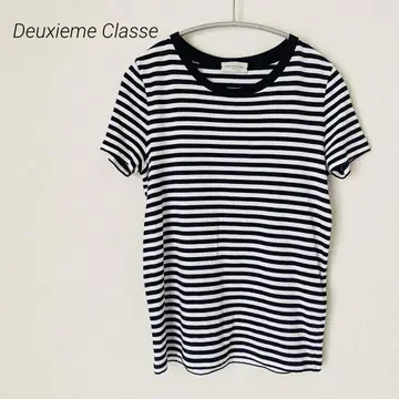 새상품급 Deuxieme Classe 보더 티셔츠 일본제