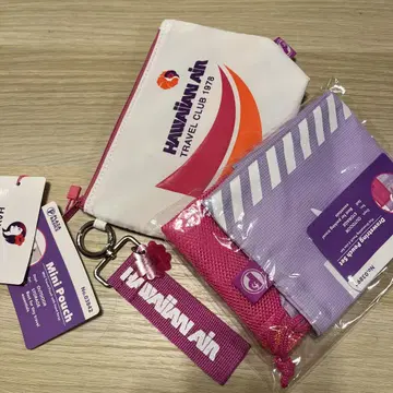HAWAIIAN AIRLINES 하와이안 항공 미니 파우치 복조리 세트