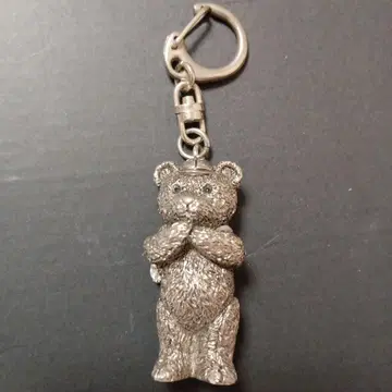 실버 곰 모양 키링