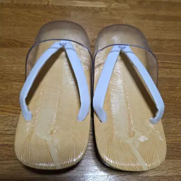 투명 어퍼 조리 일본 의류 신발