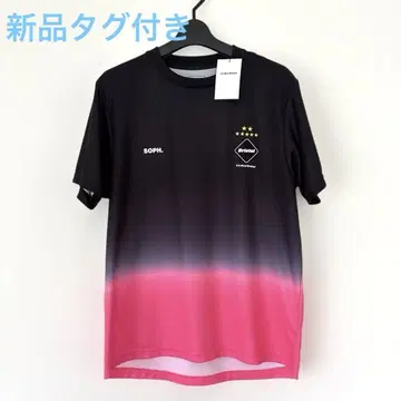 새상품 택 포함 FCRB SOPH. 축구 셔츠 S 사이즈 블랙/핑크