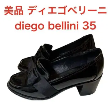 새상품급 Diego Bellini 디에고 베리니 리본 힐 업 로퍼