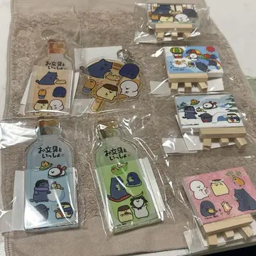 문구와 함께 빅 아크릴 키링 컬렉션 보틀 복권