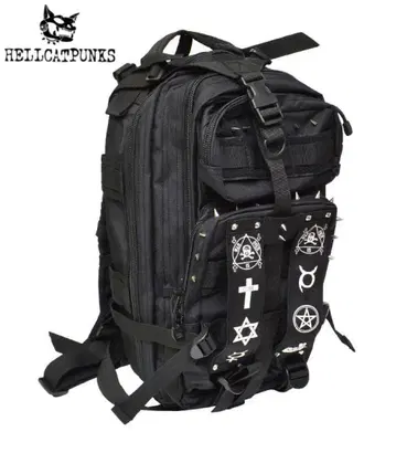 HELLCATPUNKS 밀리터리 백팩 블랙