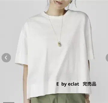 E by eclat 박스 티셔츠 레귤러 기장 택 포함 새상품 완판템