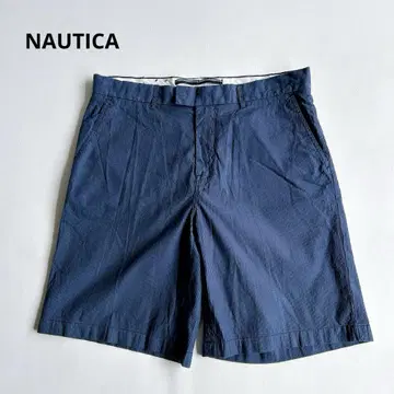 NAUTICA 노티카 하프 팬츠 숏 팬츠 면 스트라이프 38w