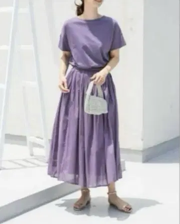 어반 리서치 도어즈 코튼 보일 도킹 개더 원피스