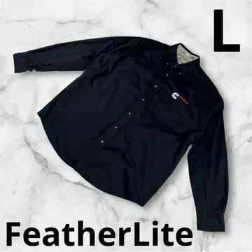'FeatherLite' 남성용 셔츠 긴팔 블랙 검정 L
