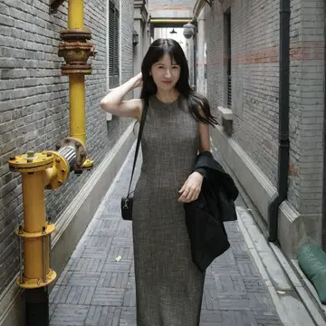 백 시어 맥시 원피스 / 클레인