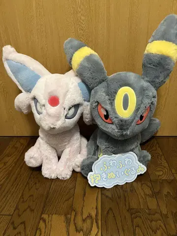 에브이와 블래키와 이브이 푹신푹신 안는 봉제 인형 세트